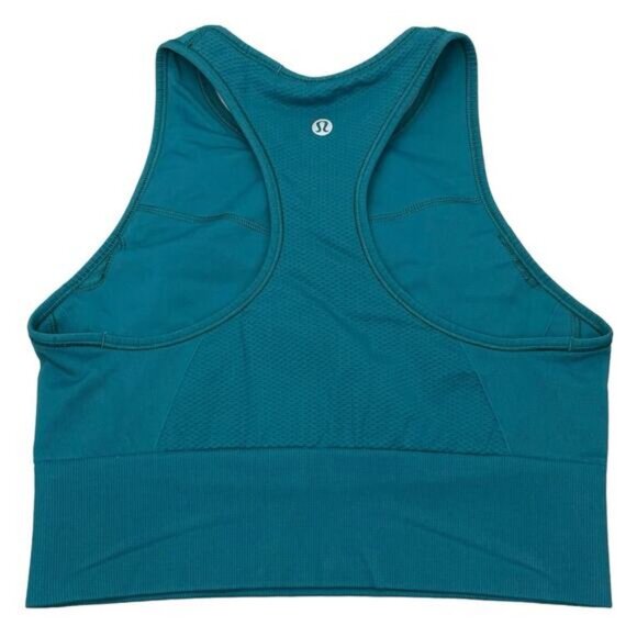 LULULEMON Ebb to Train Bra Top Sz 4 Laguna - Picture 3 of 5